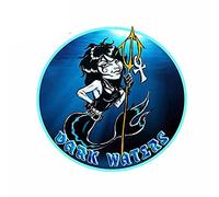 13 cm x 13 cm per Dark Waters Decal Trunk Laotop Adesivi per auto Valigia per tavola da surf antigraffio