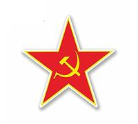 13 cm x 13 cm per falce e martello comuni adesivi per auto in vinile JDM paraurti tronco