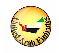 13 cm x 13 cm per gli Emirati Arabi Uniti Adesivi per auto divertenti per auto portatili Graffiti Air
