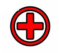 13 cm x 13 cm per icona di pronto soccorso auto occlusione adesivi antigraffio protezione solare decalcomania personalità creativa