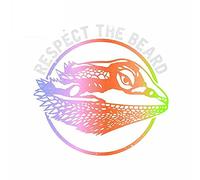 13 cm x 13 cm per il rispetto della barba VAN Car Sticker Frigorifero Decal Frigorifero Cartoon Motorcycle