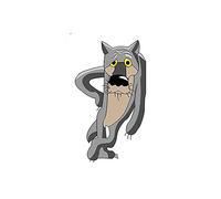13 cm x 25,4 cm per la Russia Wolf Fine Decal Adesivi per auto da moto Materiale in vinile impermeabile