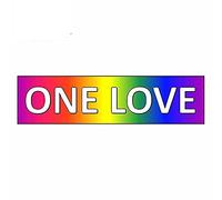 13 cm x 3,4 cm per i diritti dei gay RAINBOW Adesivi per auto divertenti per l'uguaglianza del matrimonio tra persone dello stesso sesso