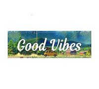 13 cm x 4,5 cm per Good Vibes Adesivi per auto divertenti Vinile Car Wrap Decal Occlusione