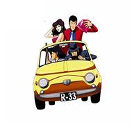 13 cm x 6,5 cm per Lupin III Adesivi per auto anime RV VAN Parabrezza per portiera dell'auto
