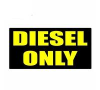 13 cm x 6,6 cm solo per diesel Segnale di avvertimento Adesivi per auto semplici Veicolo antigraffio