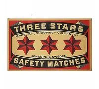 13 cm x 8,1 cm per poster a tre stelle adesivi per auto antigraffio decalcomania impermeabile protezione solare