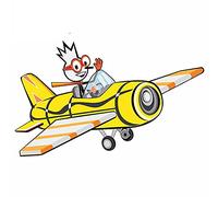 13 cm x 8,2 cm per l'uomo che vola l'autoadesivo dell'automobile del fumetto della decalcomania dell'aereo