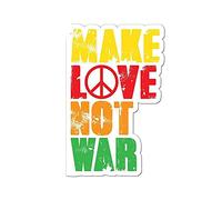 13 cm x 8,4 cm per la pace, fai l'amore, non la guerra, adesivo per auto, decalcomania di moda, occlusione