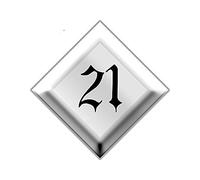 13 cm x 8,4 cm per NUMBER Twenty One VAN Decal Trunk Occlusion Scratch Car Stickers
