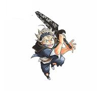 13 cm x 8,7 cm per Black Clover Asta Anime Bumper Car Stickers Personalità dei cartoni animati impermeabili