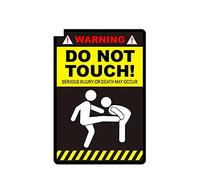 13 cm x 8,9 cm AVVERTENZA NON TOCCARE LESIONI GRAVI O MORTE POTREBBE VERIFICARSI Decalcomania