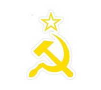 13 cm x 9,1 cm per URSS Logo Car Truck Decal Bumper Window Fashion Fine Decal