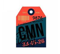 13 cm x 9,7 cm per l'aeroporto di Casablanca, etichetta per bagagli, paraurti, adesivi per auto, decalcomania fine per laptop