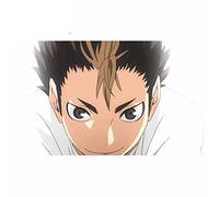 13 cm x 9,8 cm per Haikyuu Nishinoya Yu Anime Adesivi per auto Cartoon Tavola da surf Decal Windows