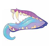 13 cm x 9,9 cm per la bocca del dente umano, decalcomania fine, personalità creativa, adesivi per auto in vinile