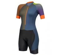 13 Colour Women's Bike Suit One-Piece Cycling Jersey Set Bicycle Short Sleeve Quick-Drying For Cycling With Pockets (4, 3XL)
