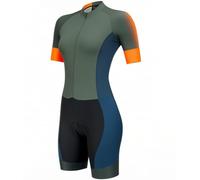 13 Colour Women's Bike Suit One-Piece Cycling Jersey Set Bicycle Short Sleeve Quick-Drying For Cycling With Pockets (10, M)