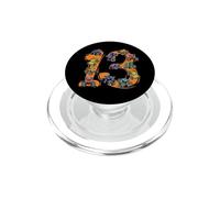 13 ° compleanno Monster Truck 13 year giovane selvaggio PopSockets PopGrip per MagSafe