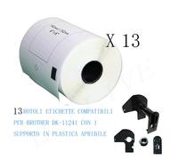 13 Etichette Adesivo Compatibile per Brother DK11241 152mmX102mm Q1050 1060 1000