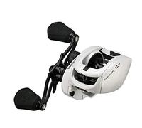 13 FISHING - Concept C2 - Mulinello da pesca Baitcast a basso profilo - 5.6:1 - Recupero mano destra (fresco+sale) - C2-5.6-RH, bianco