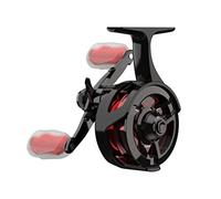 13 FISHING - Discesa in alluminio - Mulinello da pesca sul ghiaccio in linea - Rapporto di trasmissione 2.7:1 - Recupero della mano sinistra (bobina in alluminio Gen 2 Design) - D2AL-2.7-RH