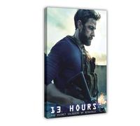 13 Hours The Secret Soldiers of Benghazi - Poster su tela, decorazione artistica da parete per soggiorno e camera da letto, 60 x 90 cm