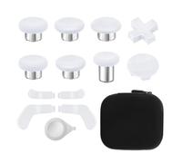 13 in 1 Component Pack Kit for Xbox Elite Series 2 Controller Metal Thumbsticks Replacement for Elite Series 2 Accessories Compatible with Xbox Elite Wireless Controller Series 2 Core (White)