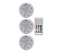 13 Le DS Light Underwater 16 Colori RGB IP68 Piscina impermeabile Rf Remoto Control Luci sommergibili for il vaso dello stagno(1 controller 3 Lamp)
