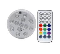 13 Le DS Light Underwater 16 Colori RGB IP68 Piscina impermeabile Rf Remoto Control Luci sommergibili for il vaso dello stagno(1 controller 1 Lamp)