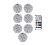 13 Le DS Light Underwater 16 Colori RGB IP68 Piscina impermeabile Rf Remoto Control Luci sommergibili for il vaso dello stagno(1 controller 7 Lamp)