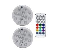 13 Le DS Light Underwater 16 Colori RGB IP68 Piscina impermeabile Rf Remoto Control Luci sommergibili for il vaso dello stagno(1 controller 2 Lamp)