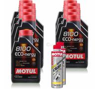 13 Litri MOTUL 8100 Eco-nergy 5W-30 Olio Motore 300ml Diesel System Clean
