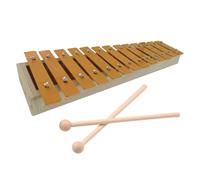13 Note Glockenspiel Colore Legno Xilofono Tasti di Metallo PercussRhythm Strumento musicale palmare con 2 Mallets per principianti Studenti