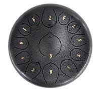 13 Notes 12 Pollici Drum Tongue In Acciaio Da 12 Pollici, Tasto Chiave Chakra, Per Campeggio, Yoga, Meditazione, Terapia Musicali, Borsa Da Viaggio Imbottita, Mazze, Adesivo Tonico (Color : Silver)