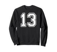 13 Numero Tredici Sport di squadra Corrispondenza grafica Varsity Felpa