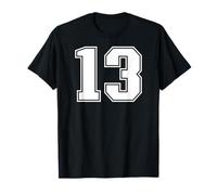 13 Numero Tredici Team Sports Graphic Varsity Matching Maglietta