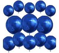 13 palloncini blu navy 4D 55,9 cm 45,7 cm 25,4 cm 4D blu navy palloncino blu navy palloncini in lamina metallica blues donne felici decorazioni per feste di compleanno matrimonio laurea anniversario