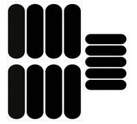 13 Pcs Adesivi Riflettenti Per Casco Moto, Bicicletta, Black Retro-reflective Adhesive Strips Kit di Rifrangenti, Alta Visibilità Notturna e Adesione, Dimensioni: 8 Pcs 8x3cm, 5 Pcs 7x 1,8cm