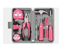 13-Pcs Household DIY Tool Kit for Women Compact Tool Box Set with Essential Starter Tools for Home Projects cassetta attrezzi(24piece)