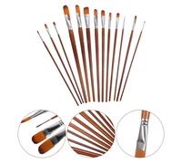 13 Pcs Pennello Tinta Pennellino Per Acquerello Spazzole Di Pittura Ad Olio