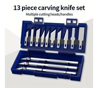 13 pezzi coltello da intaglio in metallo penna sigillo artistico taglio combinazione manuale ritagli di carta gadget antiscivolo strumento di riparazione di precisione fai da te