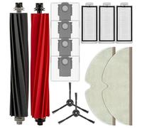 (13 Pezzi) Compatibili con Roborock Q5 Pro/ Q5 Pro+/ Q8 Max/ Q8 Max+ Kit di Accessori, 2 Spazzole a rullo, 2 Spazzole laterali, 3 Filtri, 4 Sacchetti Per la Polvere, 2 Tappetini Mop