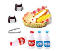 13 pezzi di mini picnic accessori modello, casa di bambola accessori, mini cottura decorazione, pane modello, fai da te decorazione del telefono mobile forniture, pretend accessori per la cucina