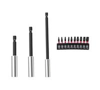 13 pezzi di prolunga magnetica per punte da 60/100/150 mm, con punte da 25 mm, codolo esagonale da 1/4", magnetico, per trapani, avvitatore a percussione e cacciaviti