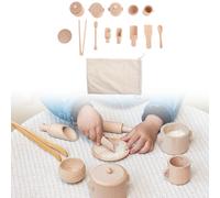13 Pezzi Il Tè Pomeridiano Fingi di Gioco in Legno Gioca Un Regalo di