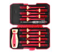 13 Pezzi Set Cacciaviti Professionali Set Cacciaviti Elettricista, Isolamento VDE Kit Elettricista Cacciavite Elettricista, Magnetico Set Giraviti Professionali Cacciaviti Isolati
