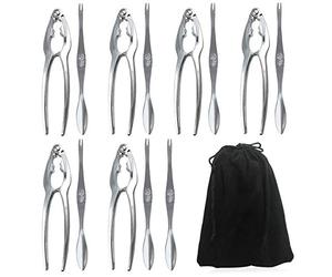 13 Pezzi Strumenti di Granchio, 6 Pezzi Pinze per Astice, 7 Pezzi Forchette, Set di Strumenti di Frutti di Mare, Set di Cracker per Noci, per Frutti Mare, Granchio, Crostacei, Frutta a Guscio