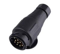 13-Pin Euro Plastic Plug 12V Caravan Trailer Plug