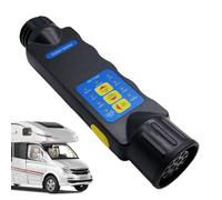 13 Pin Trailer Plug, 9 V Testing Tool, 8,46 Inch Tester Box, Comfort Aid with Garage Style, Compact Supply with Workshop Use, Accessories for RV Battery Brake Automotive Hitch Lighting Trailers